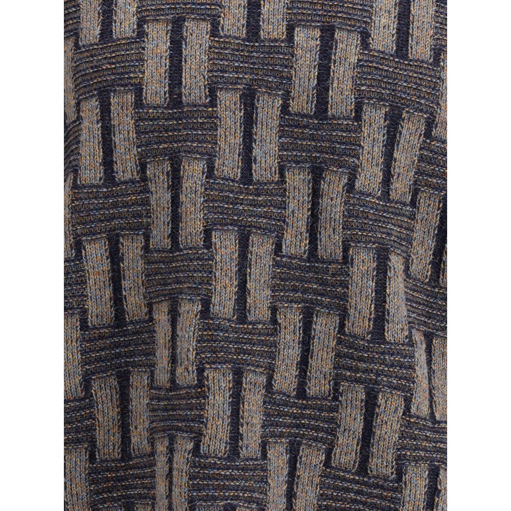 Giorgio Armani Bunt gestreiftes Woll-Sweatshirt