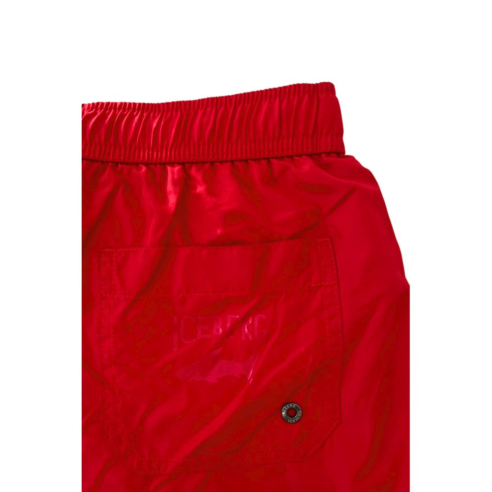 Iceberg Rote Badeshorts aus Polyester