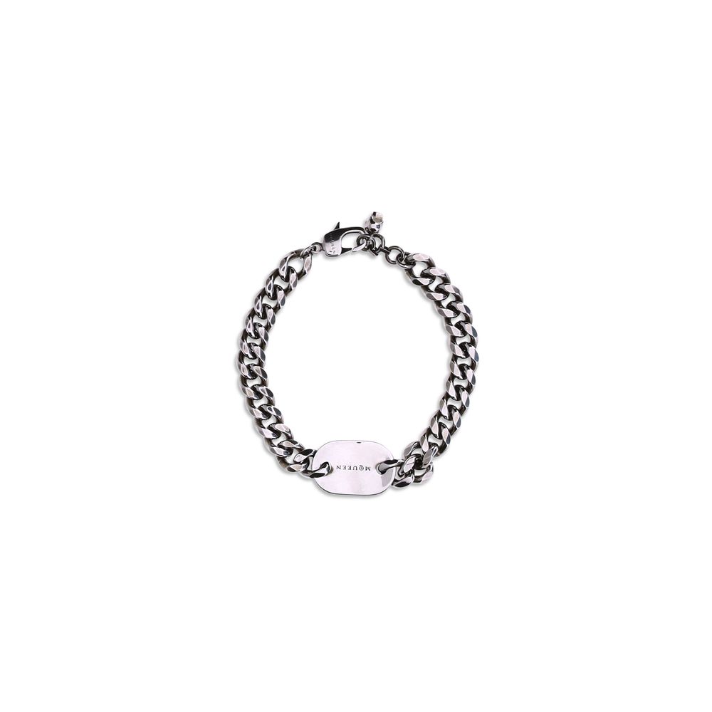 Alexander McQueen Silbernes Armband aus Messing