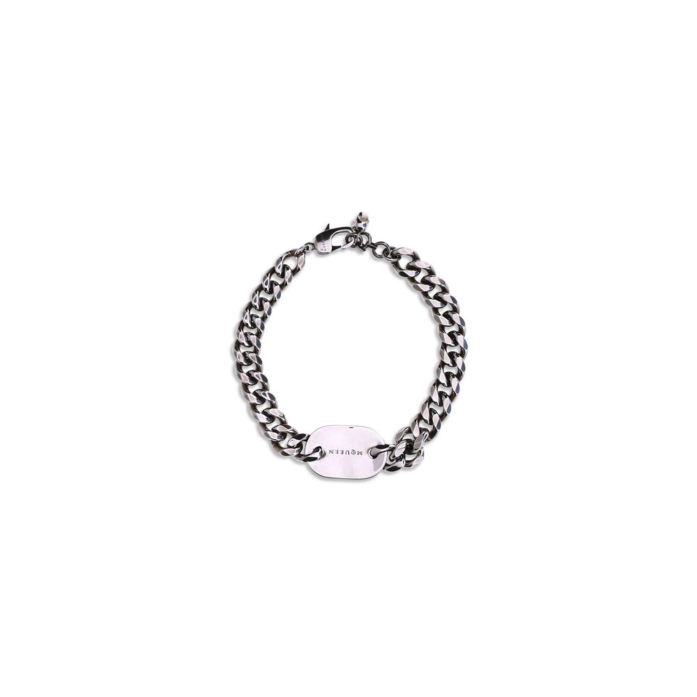 Alexander McQueen Silbernes Armband aus Messing