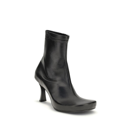 Balenciaga Schwarze Kalbshaut Bos Taurus Stiefeletten