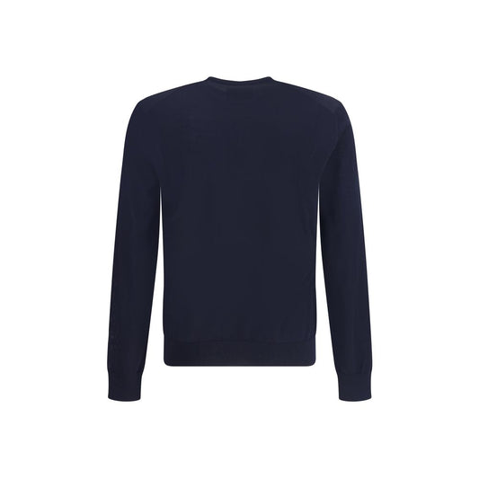 Giorgio Armani Blauer Fleece-Wollpullover