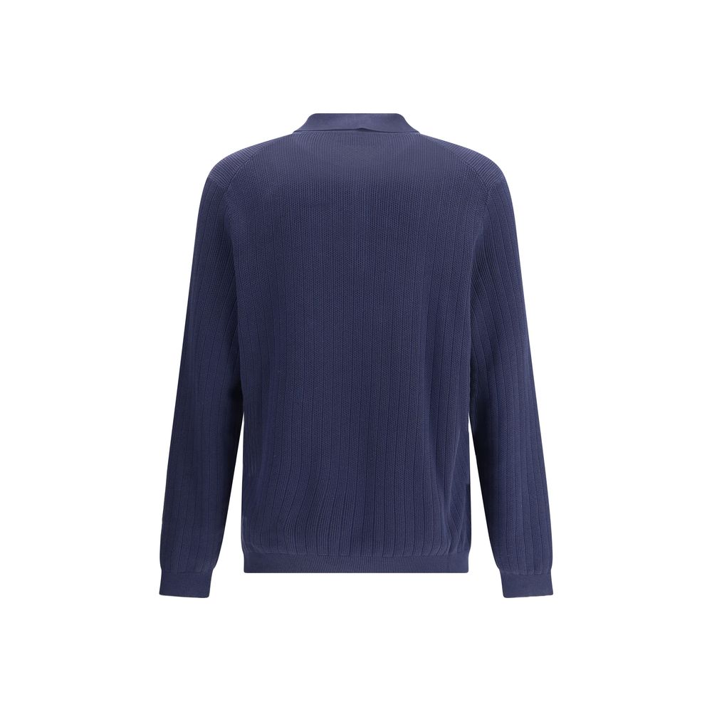 Brunello Cucinelli Baumwoll-Sweatshirt in Blau