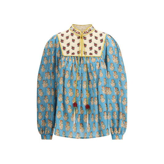 Valentino Bluse mit Petales D'Amour-Print