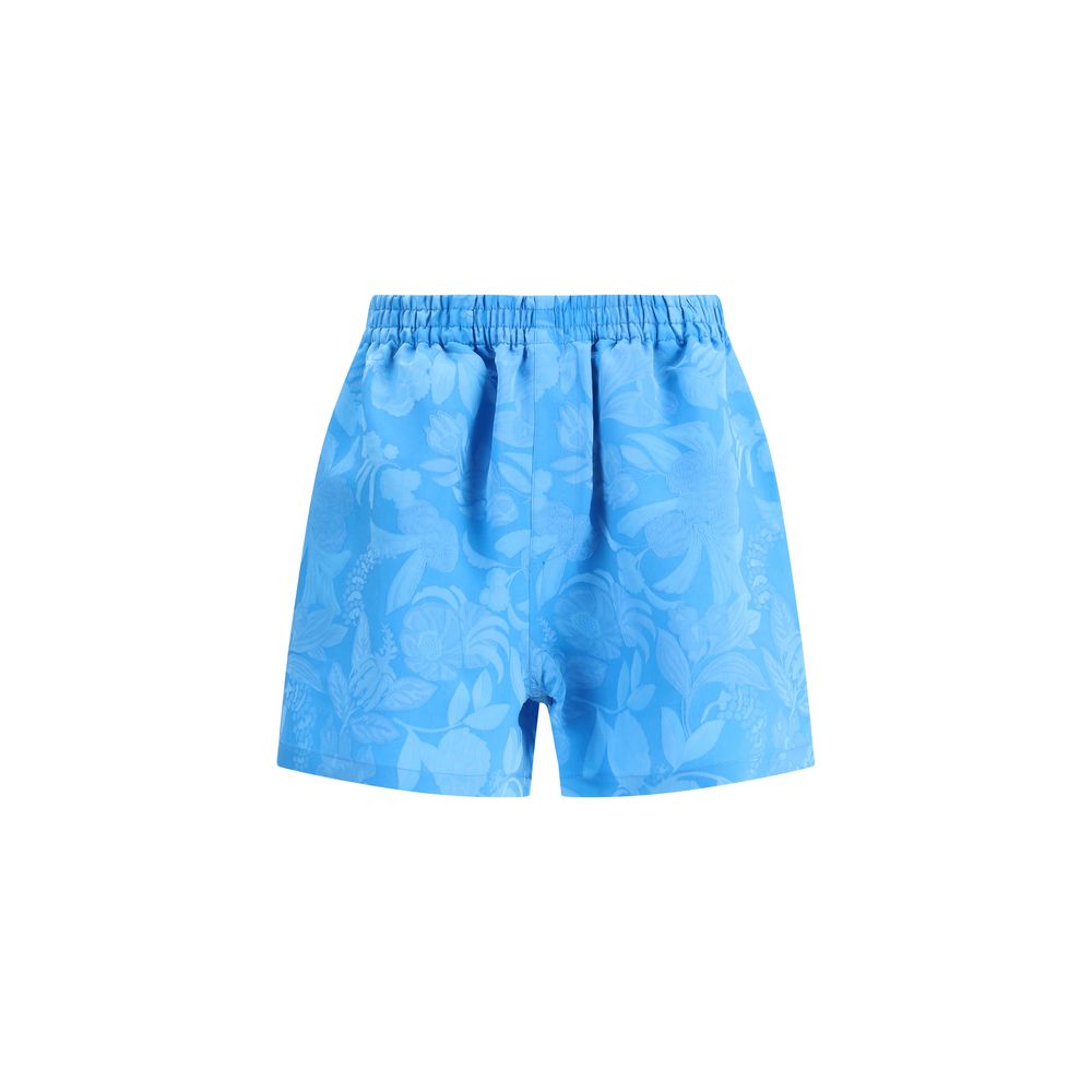Balenciaga Blaue Viskose-Bermuda-Shorts
