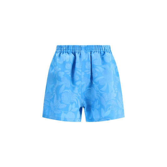 Balenciaga Blaue Viskose-Bermuda-Shorts