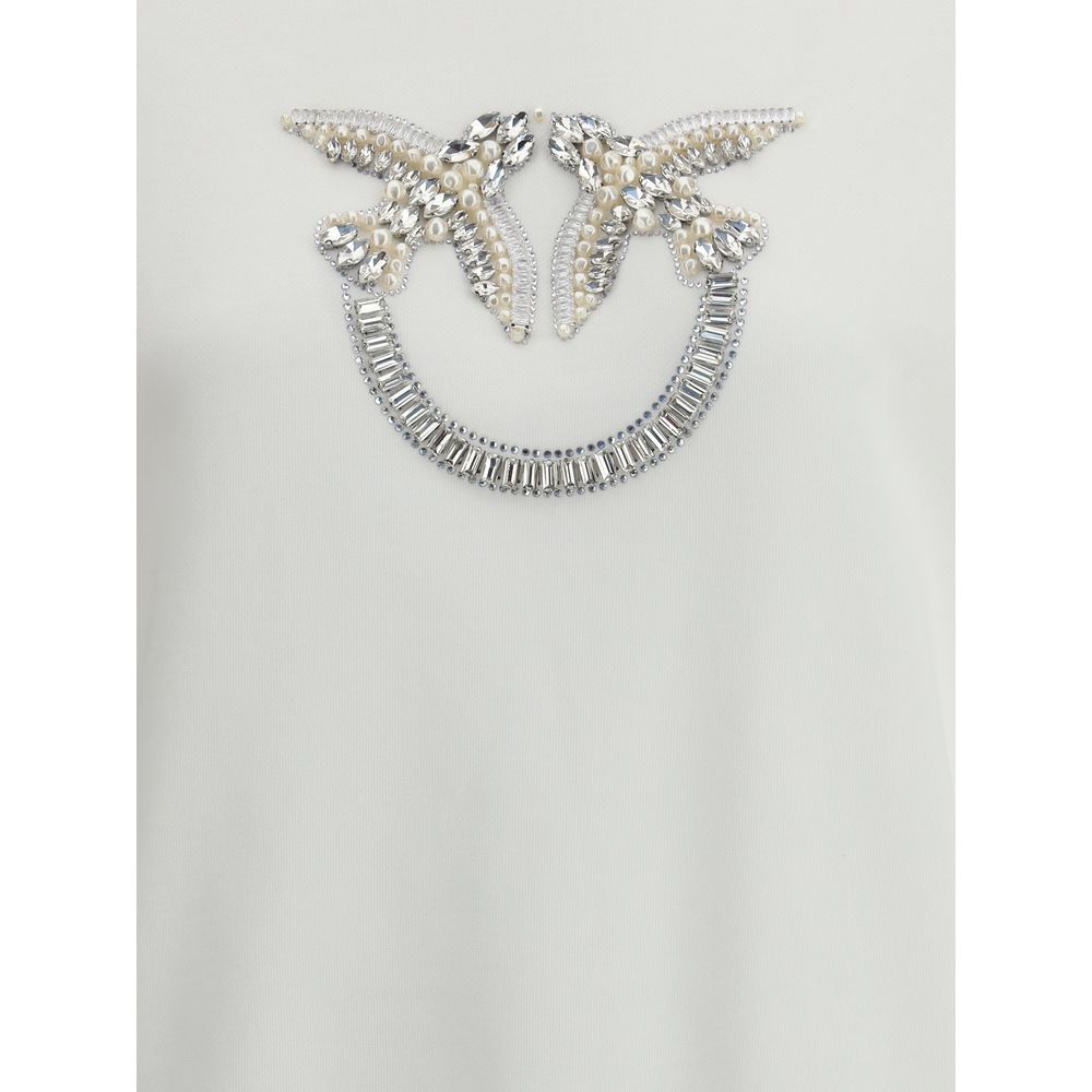 PINKO Baumwoll-Sweatshirt in Weiß