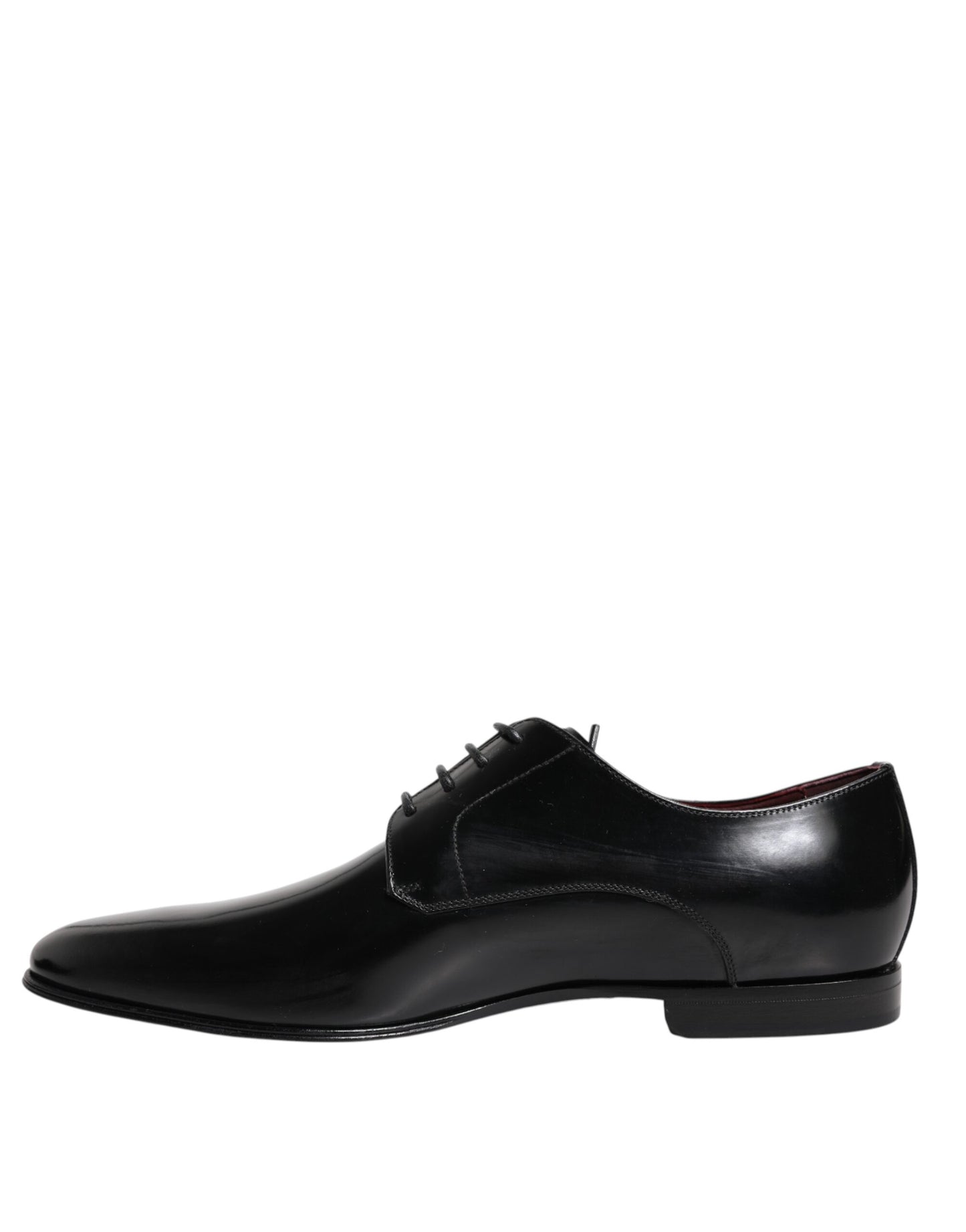 Dolce & Gabbana Männer Kleid Schwarz Kalbsleder Derby Schuhe