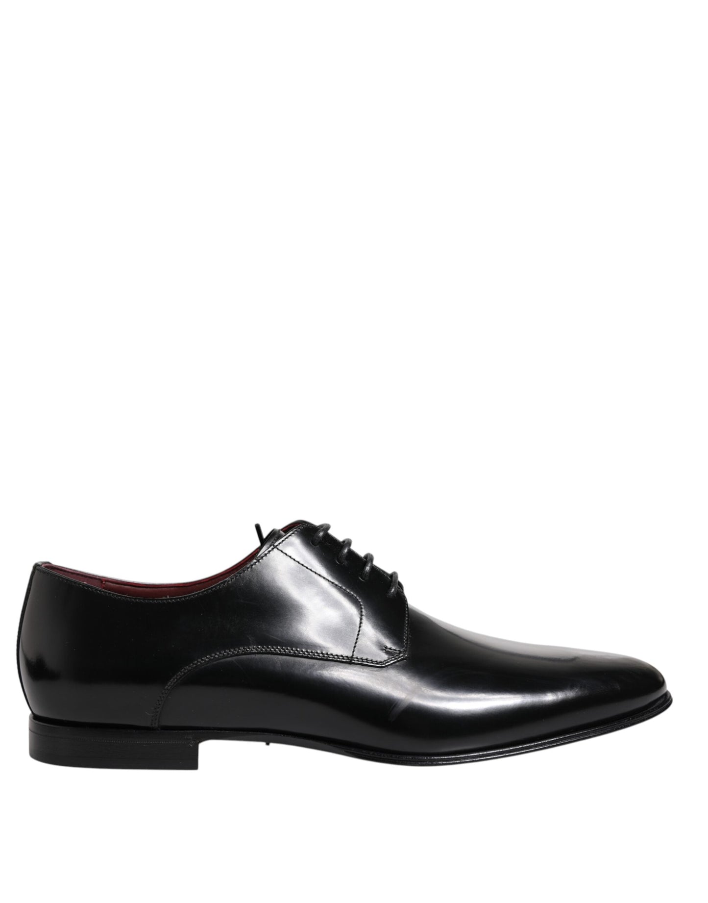 Dolce & Gabbana Männer Kleid Schwarz Kalbsleder Derby Schuhe