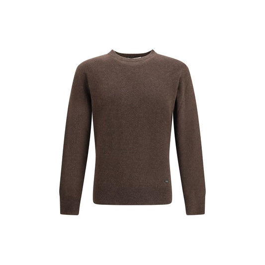 Brooksfield Braunes Alpaka-Sweatshirt aus Vicugna Pacos-Wolle