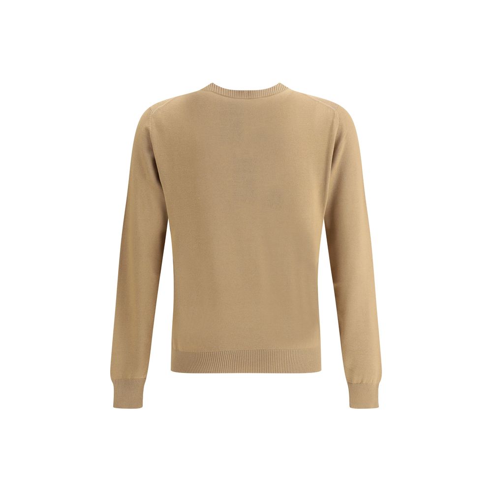 Fendi Beiger Fleece-Wollpullover