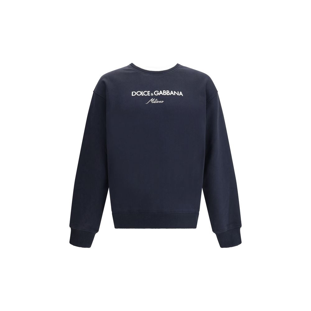 Dolce & Gabbana Baumwoll-Sweatshirt in Blau