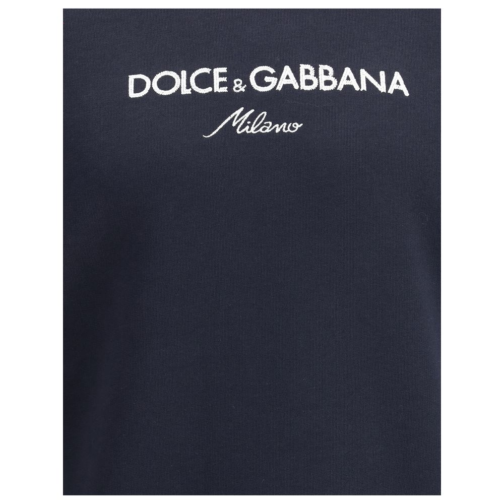 Dolce & Gabbana Baumwoll-Sweatshirt in Blau