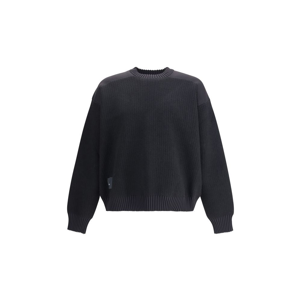 Y-3 Schwarzer Woll-Sweatshirt