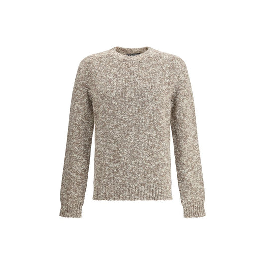 Dolce & Gabbana Woll-Sweatshirt mit Fleece-Futter in Multicolor
