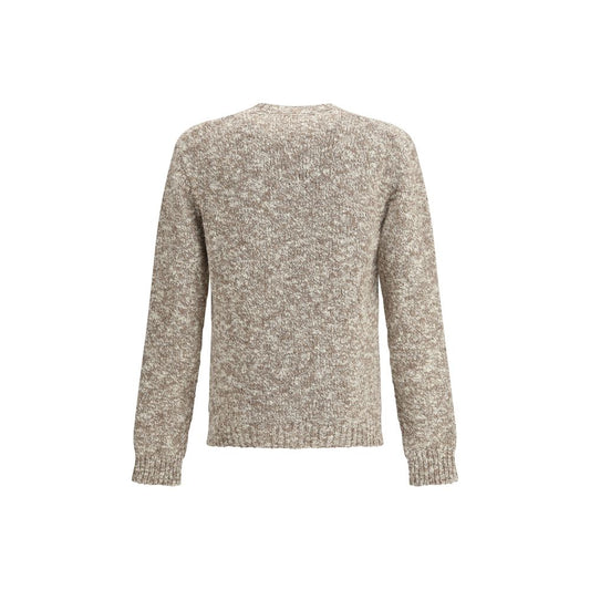 Dolce & Gabbana Woll-Sweatshirt mit Fleece-Futter in Multicolor