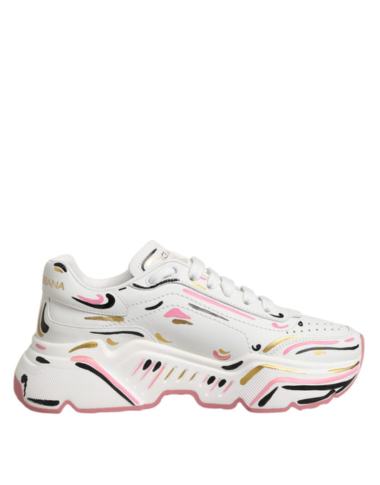 Dolce & Gabbana Mehrfarbige handbemalte DAYMASTER Sneaker Schuhe