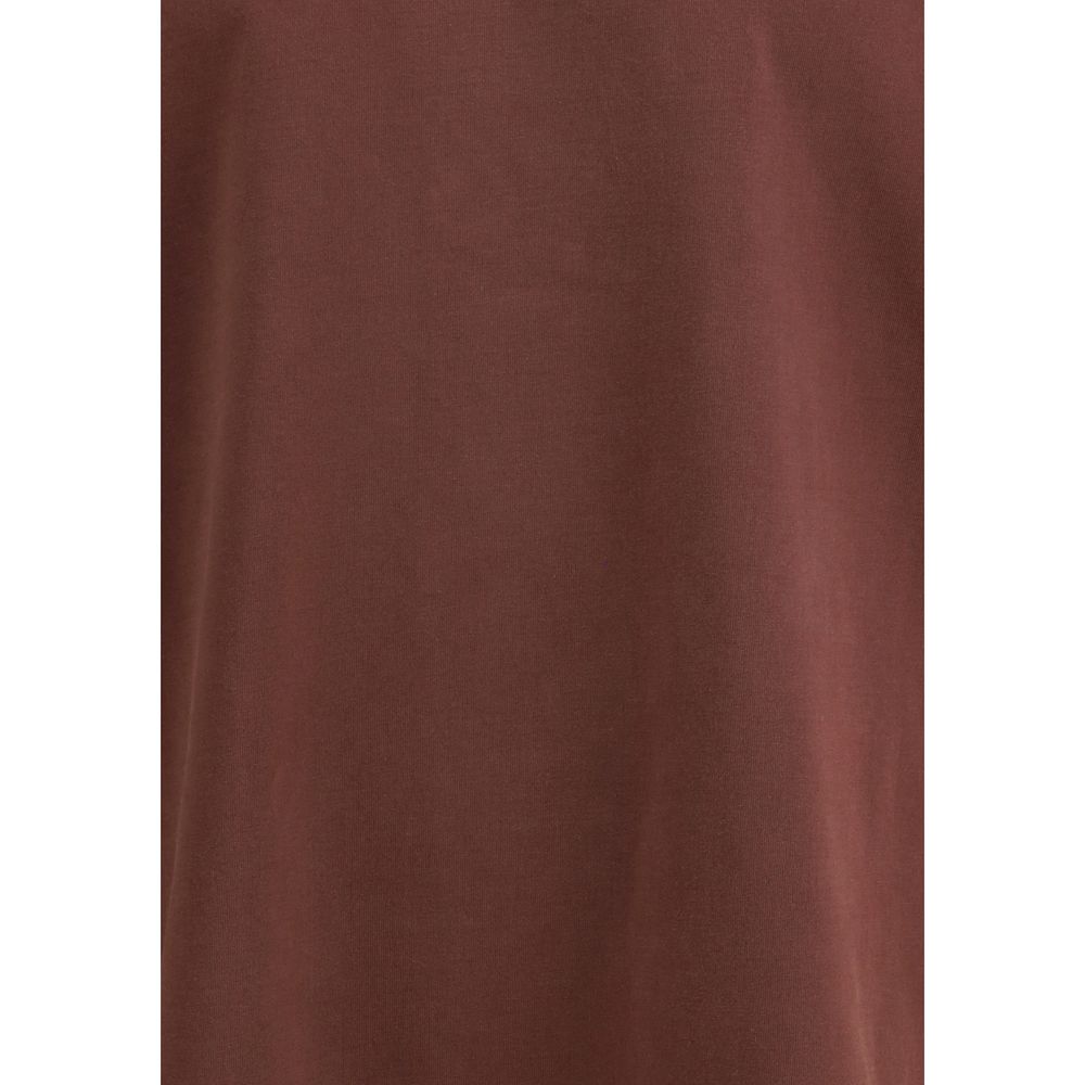 Agolde Langärmeliges T-Shirt aus Bordeaux-Baumwolle