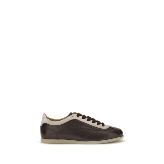 Brunello Cucinelli Bunte Leder-Sneaker mit niedrigem Schaft