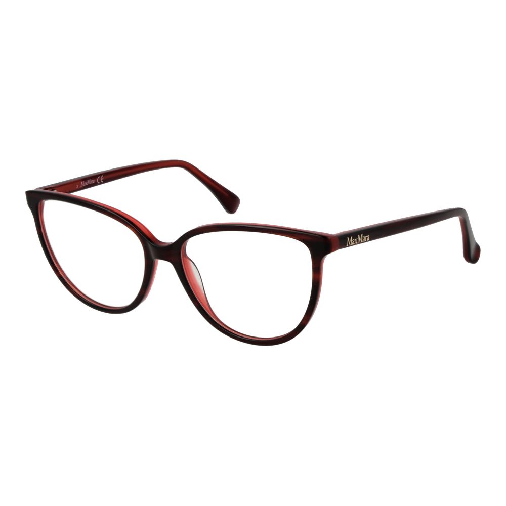 Max Mara Burgunderfarbene Acetatbrille (Gestell)