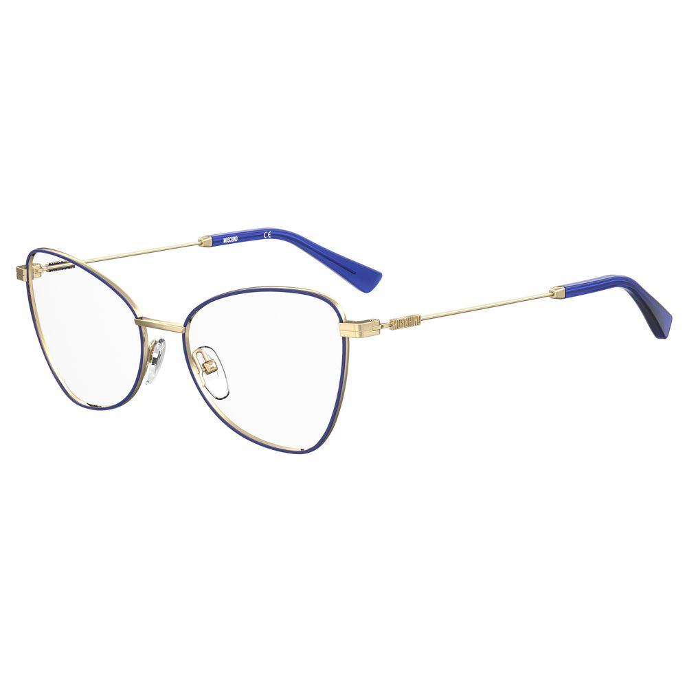 Moschino Blaue Metallbrille (Gestelle)