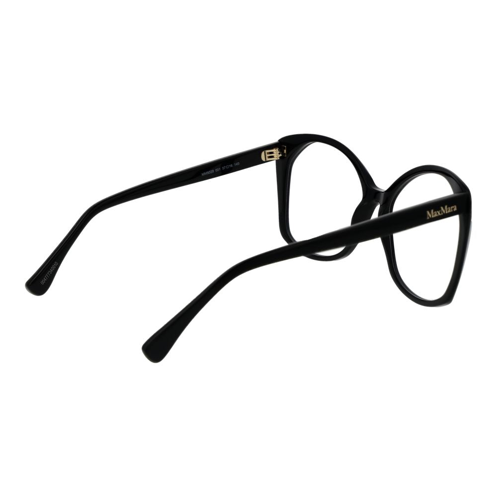 Max Mara Schwarze Acetat-Brille (Rahmen)
