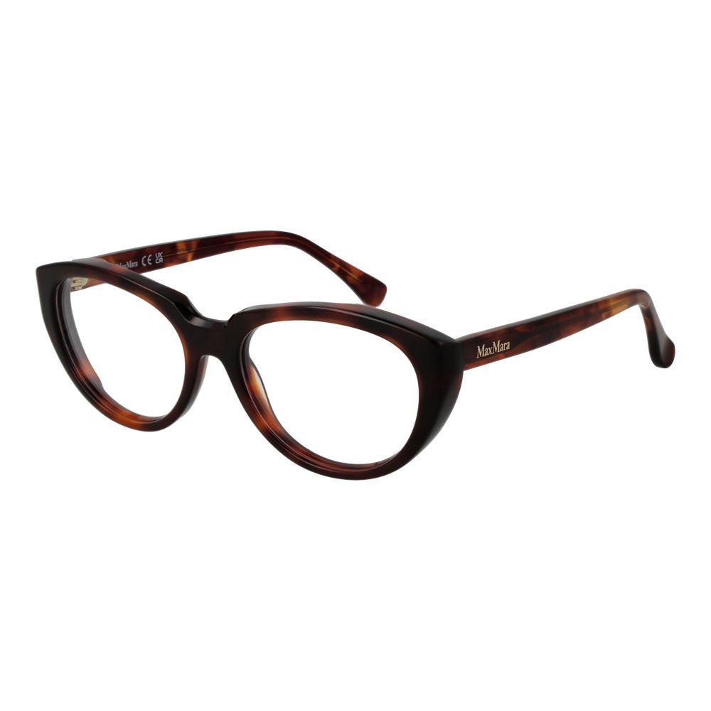 Max Mara Brillenrahmen aus braunem Acetat