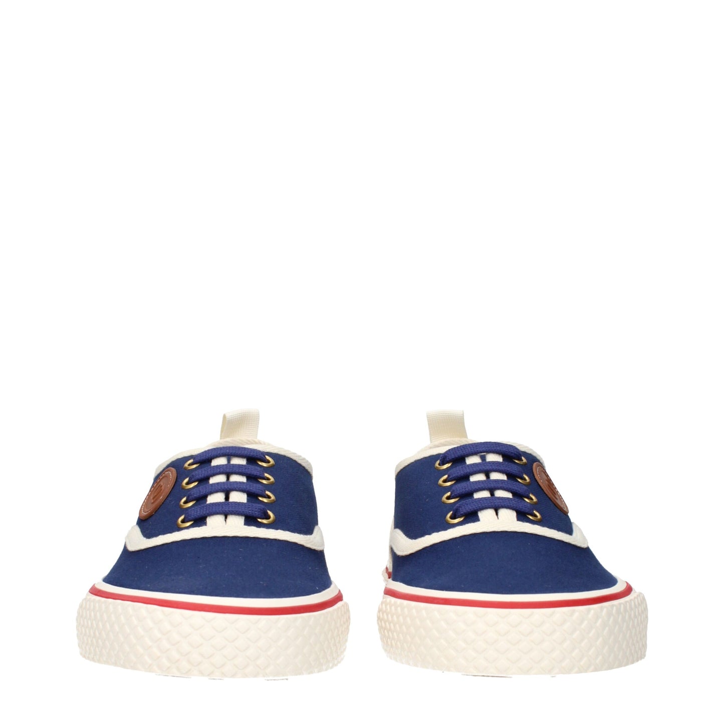 Valentino Garavani Blaue Stoff-Sneaker mit niedrigem Schaft