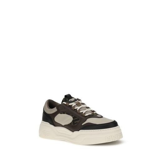 Fendi Schwarze Sneakers aus Kalbsleder Bos Taurus Low Top
