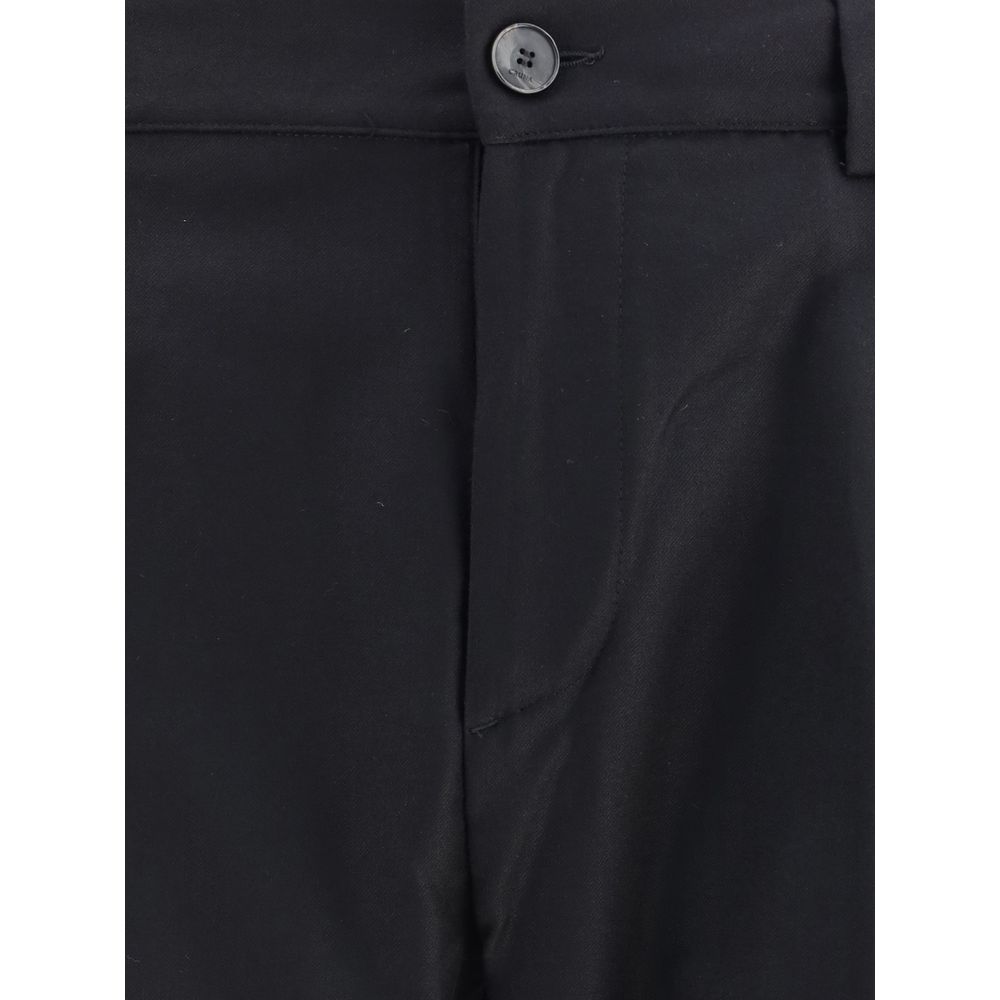 Cruna Schwarze Wollhose aus Fleece