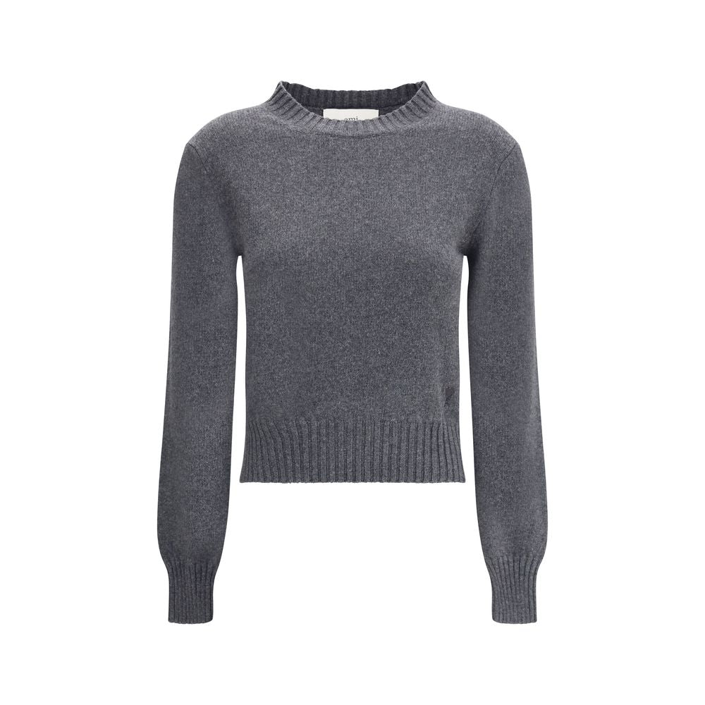 Ami Paris Grauer Kaschmir-Pullover