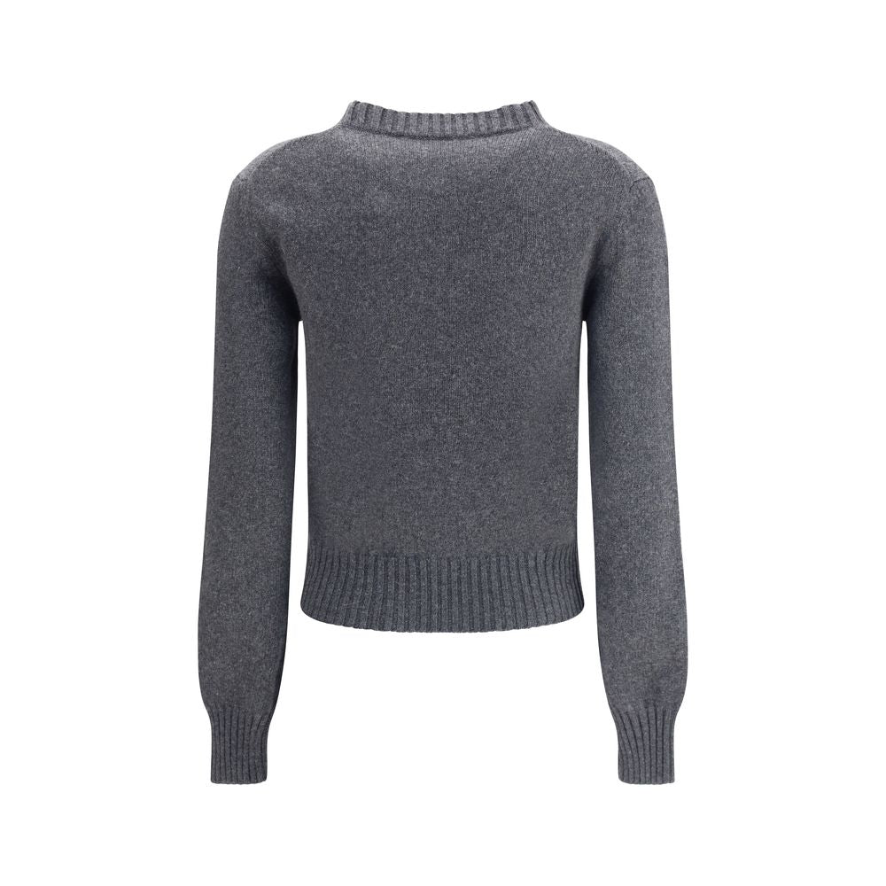 Ami Paris Grauer Kaschmir-Pullover