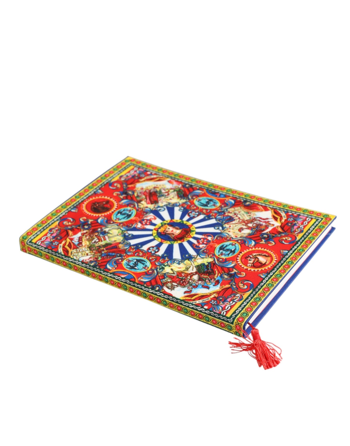 Dolce & Gabbana Multicolor Sizilianisch Carretto Print Journal Notizbuch