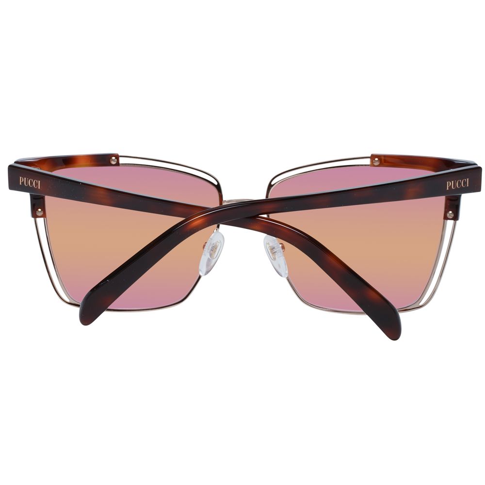 Emilio Pucci Braune Sonnenbrille aus Acetat und Metall