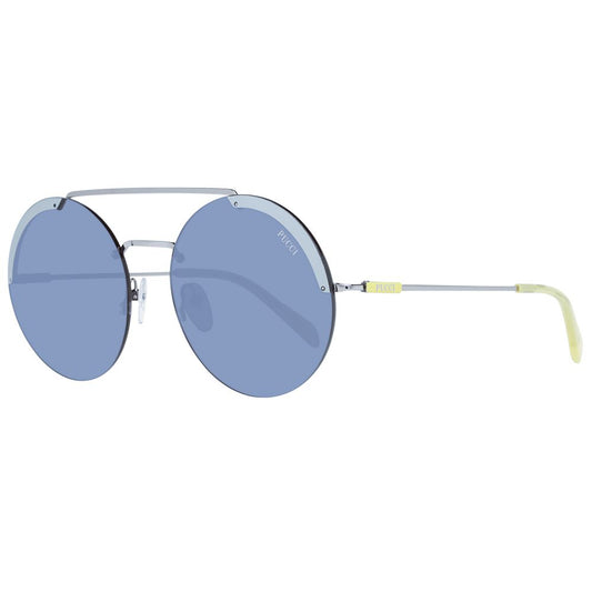 Emilio Pucci Graue Metall-Sonnenbrille