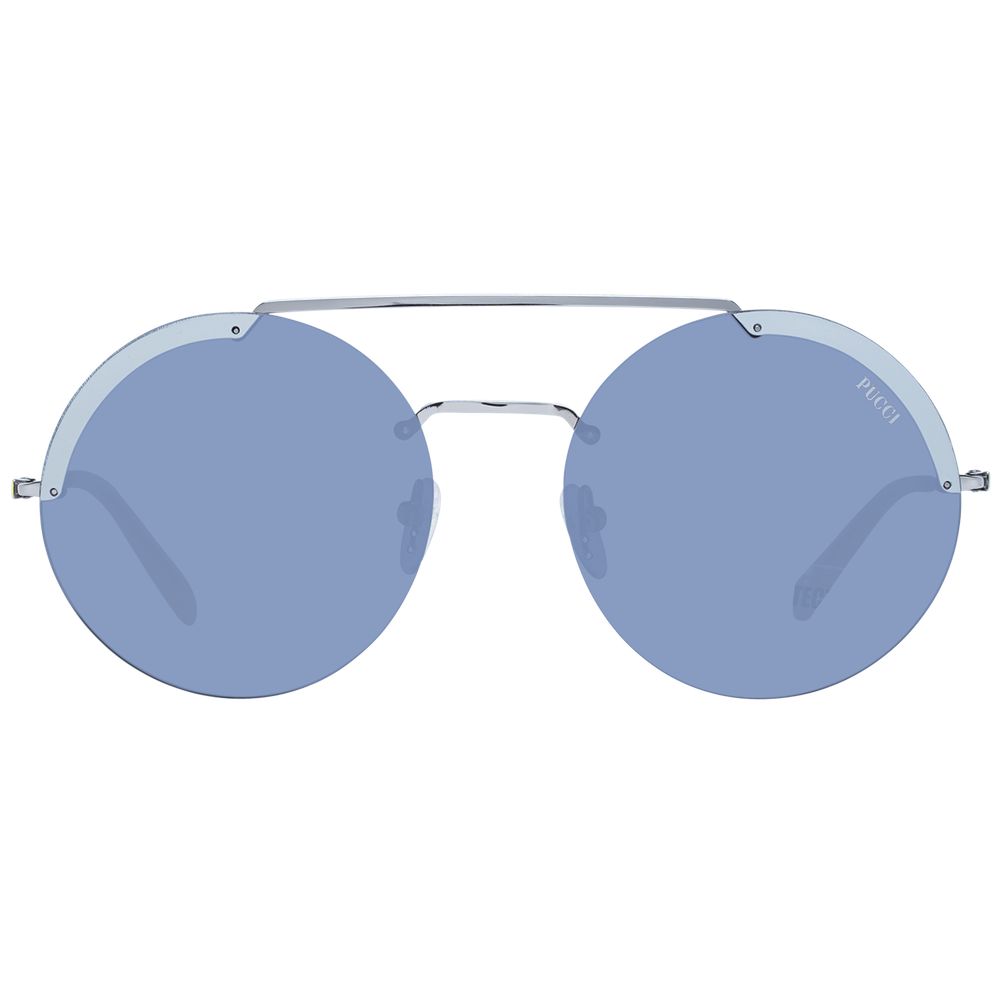 Emilio Pucci Graue Metall-Sonnenbrille