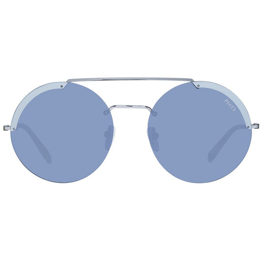 Emilio Pucci Graue Metall-Sonnenbrille