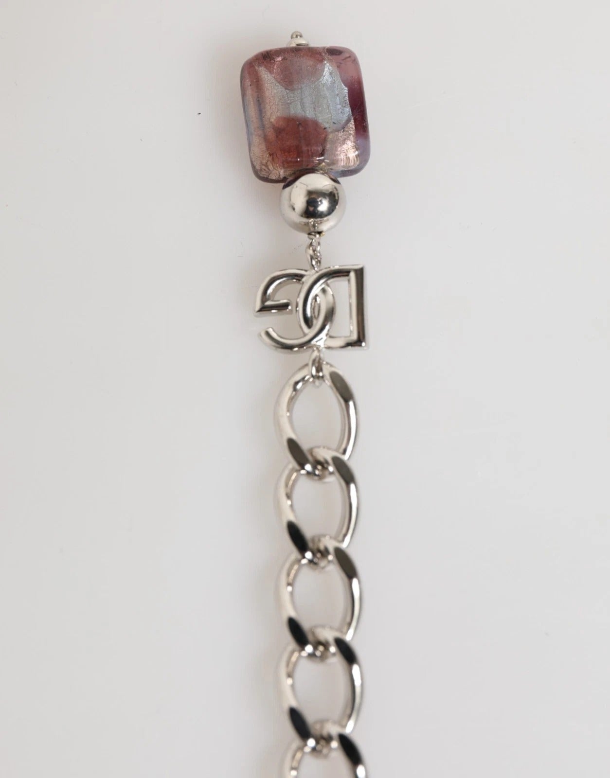 Dolce & Gabbana Multicolor Muranoglasperlen Messing Zamak Halskette