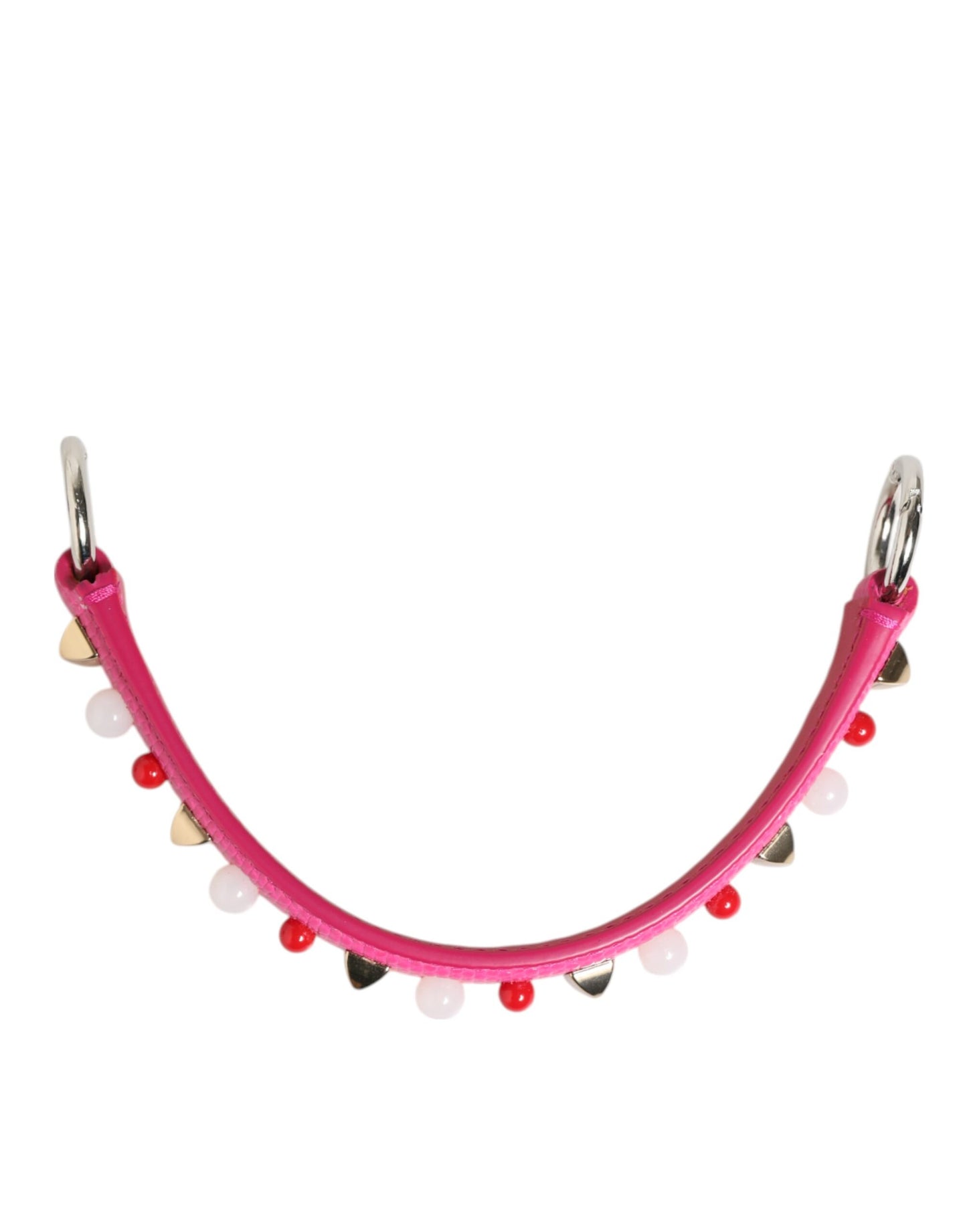 Dolce & Gabbana Rosa verzierte Ledertasche Henkel Frauen Schulterriemen