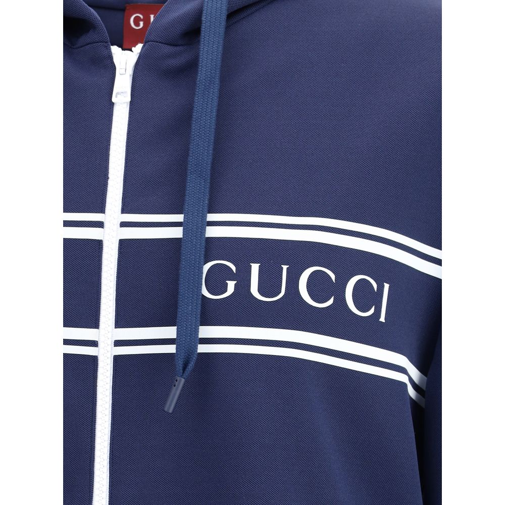 Gucci Blauer Polyester-Sweatshirt
