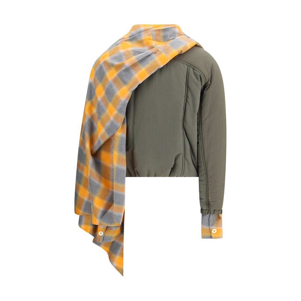 MARBELL Grüner Baumwollmantel