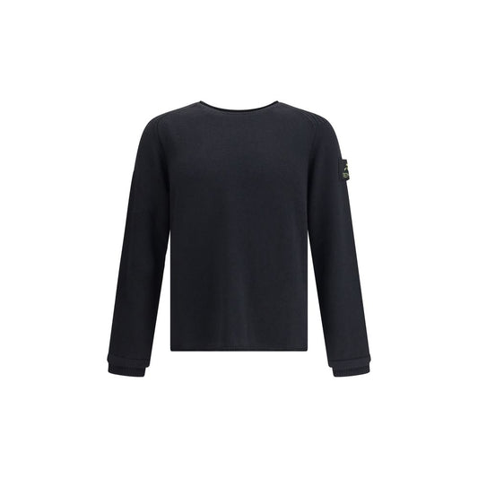 Premiata Schwarzer Merino-Woll-Sweatshirt
