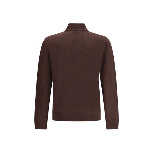 Cruna Brauner Rollkragenpullover aus Wolle