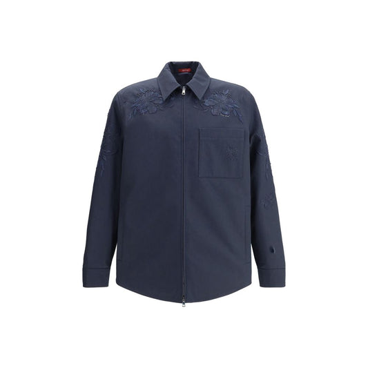 Gucci Baumwoll-Jeansjacke in Blau