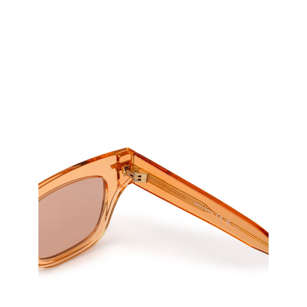 Bottega Veneta Orangefarbene Sonnenbrille aus Acetat