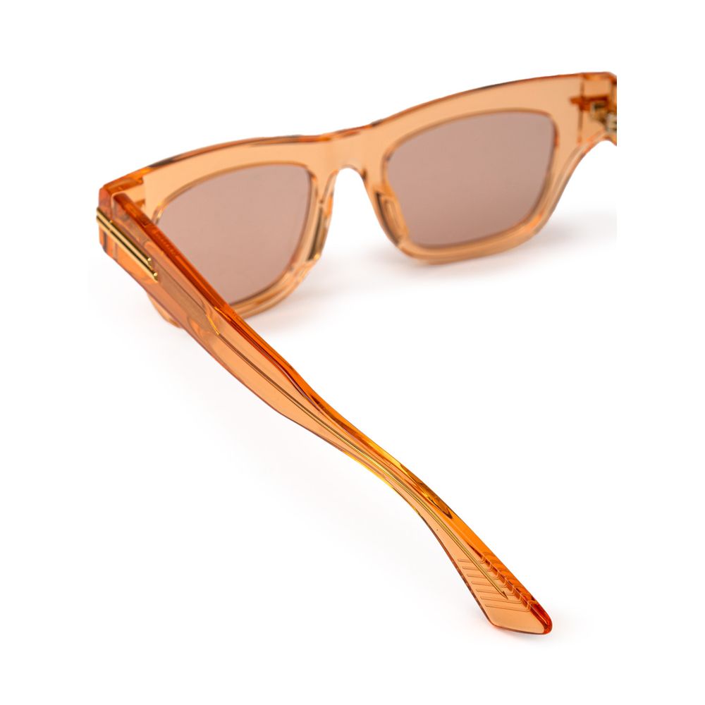 Bottega Veneta Orangefarbene Sonnenbrille aus Acetat