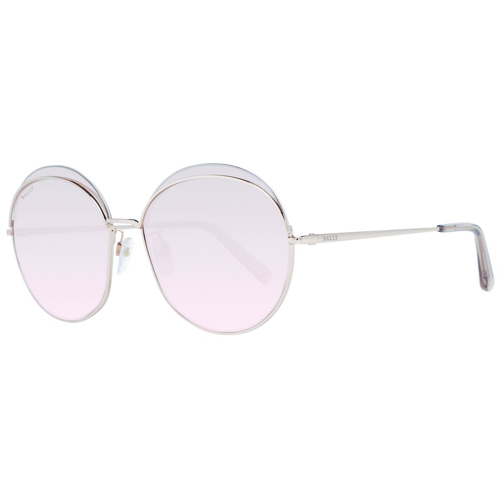 Bally Sonnenbrille aus roségoldfarbenem Metall
