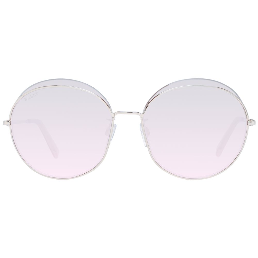 Bally Sonnenbrille aus roségoldfarbenem Metall