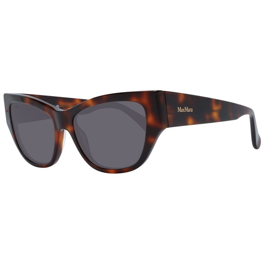 Max Mara Braune Kunststoff-Sonnenbrille