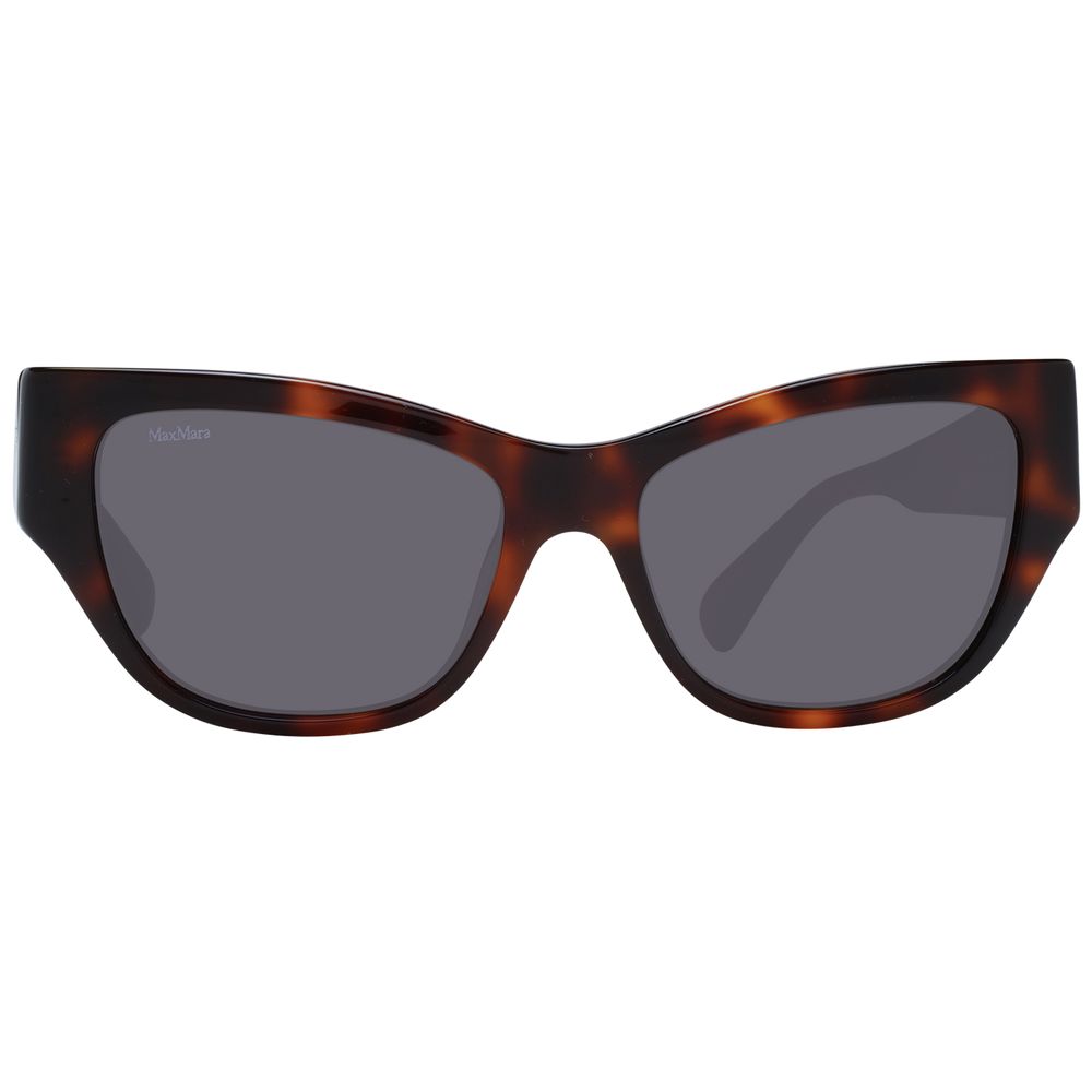 Max Mara Braune Kunststoff-Sonnenbrille
